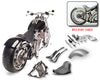 Two-Five-O  Wide Tire Fender Swing Arm Conversion For Deuce® 2000-2007