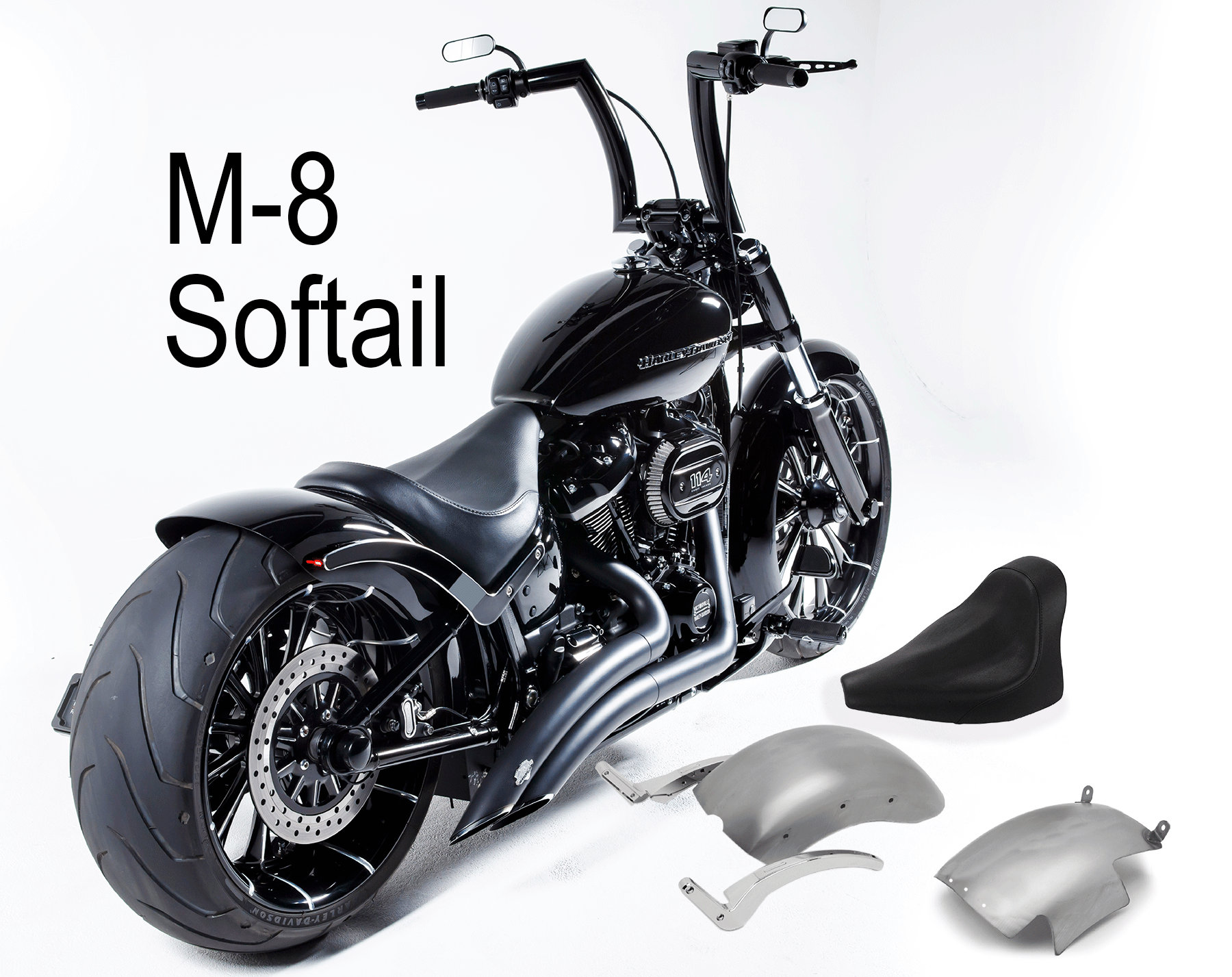 Fatboy rear fender conversion clearance