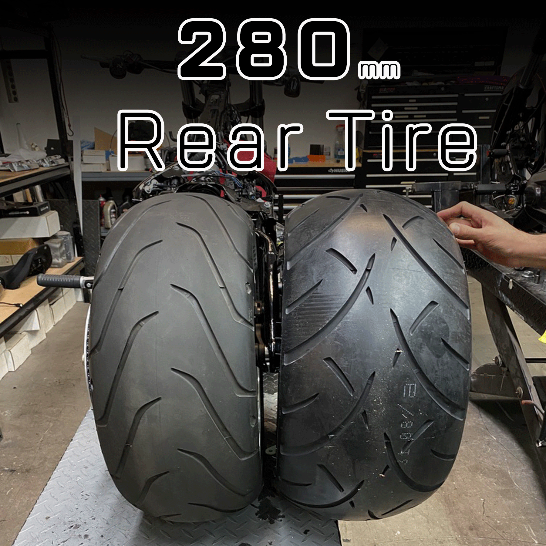 280 Rear Tire Conversion for Milwaukee 8 Breakout Fatboy 2018 to Pr Heartland USA